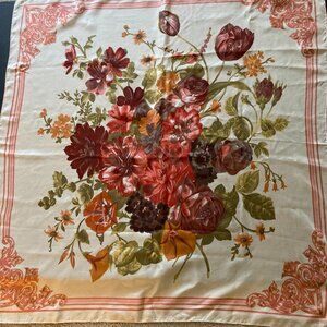 VINTAGE ALBERT NIPON  HAND ROLLED EDGES  SCARF